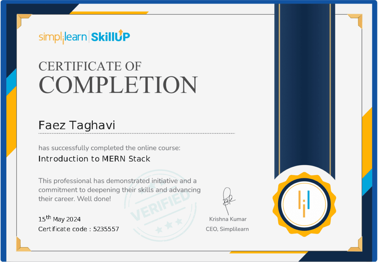 Introduction to MERN Stack.